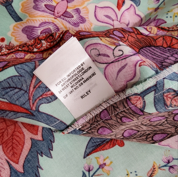 Anthropologie Riley Floral Kimono Cover-Up One Size - Picture 9 of 10